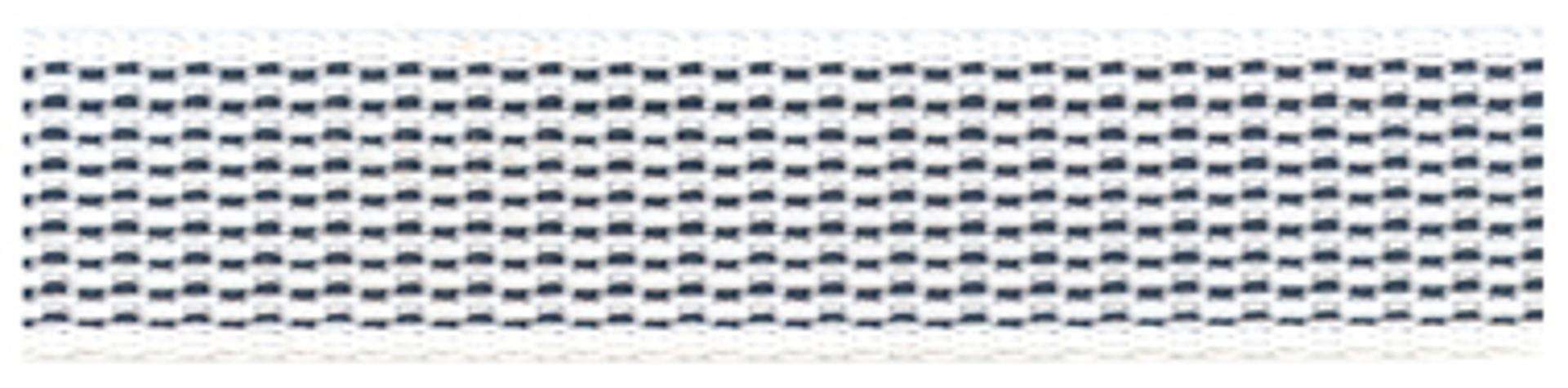 Fita p/ estore nylon FEN-BP-BL 20mm 6m branca/ preta refª 009.0161 MACFER