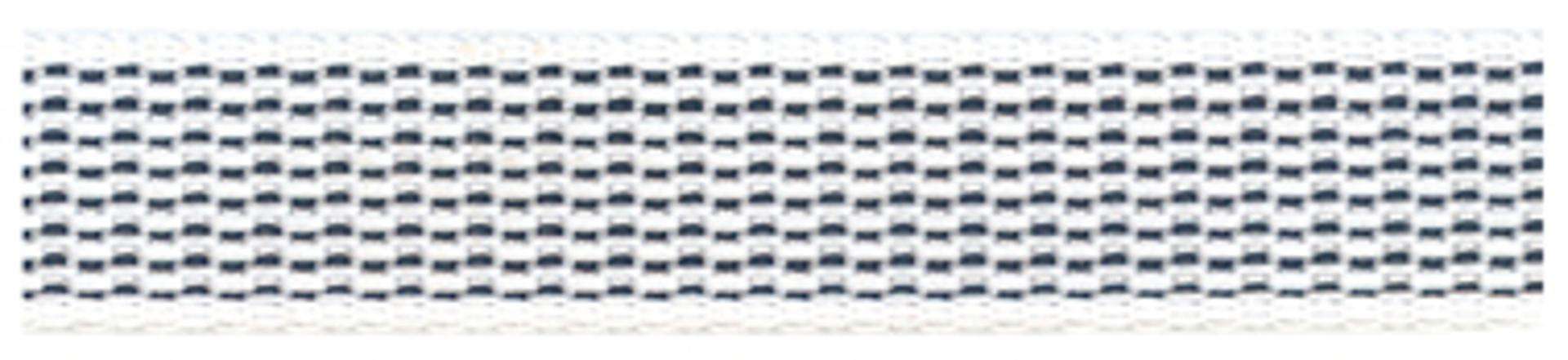 Fita p/ estore nylon FEN-BP-BL 20mm 6m branca/ preta refª 009.0161 MACFER