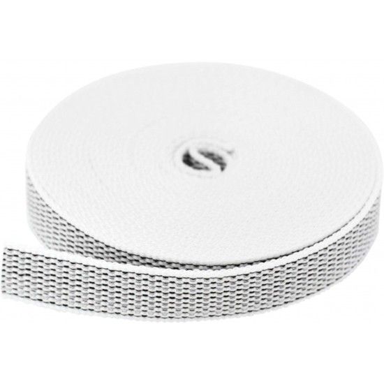 Fita p/ estore nylon  FEN-BP-BL 20mm 6m branca/ preta  ref� 009.0161 MACFER