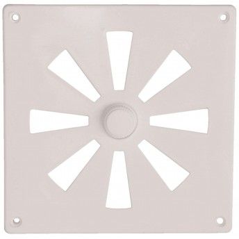 Grelha ventiladora com regulador PVC GVS-PVC 120x120mm castanho ref� 009.0106 MACFER