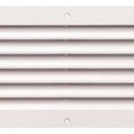 Grelha ventiladora PVC GVR-PVC 100x250mm branca ref� 009.0097 MACFER
