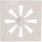 Grelha ventiladora com regulador PVC GVS-PVC 150x150mm castanho ref� 009.0090 MACFER