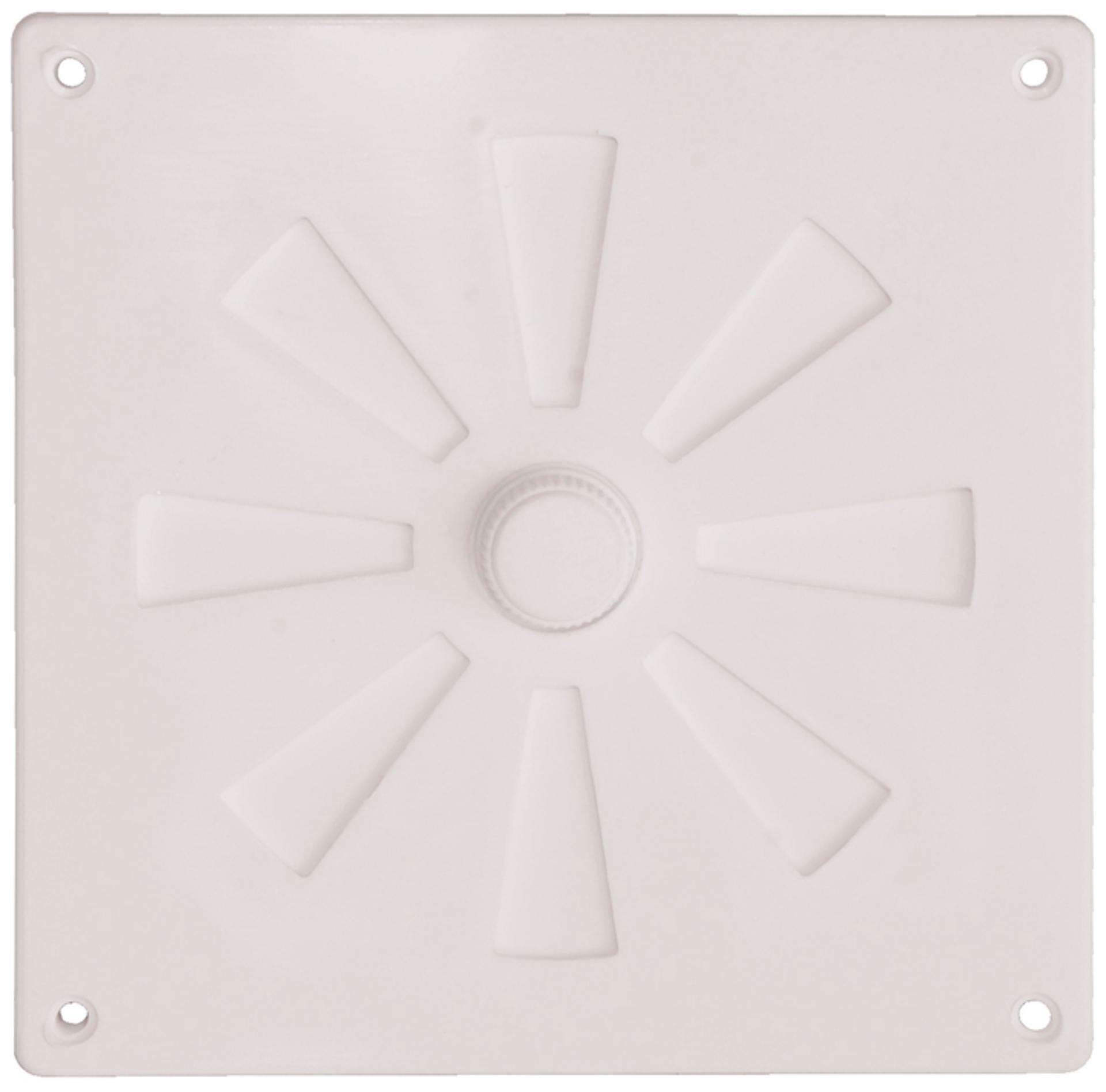 Grelha ventiladora com regulador PVC GVS-PVC 150x150mm castanho refª 009.0090 MACFER