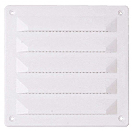 Grelha ventiladora PVC GV-PVC 120x120mm branca ref� 009.0080 MACFER