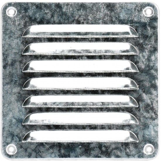 Grelha ventiladora galvanizada com rede GVR-G 155x155mm ref� 009.0079 MACFER