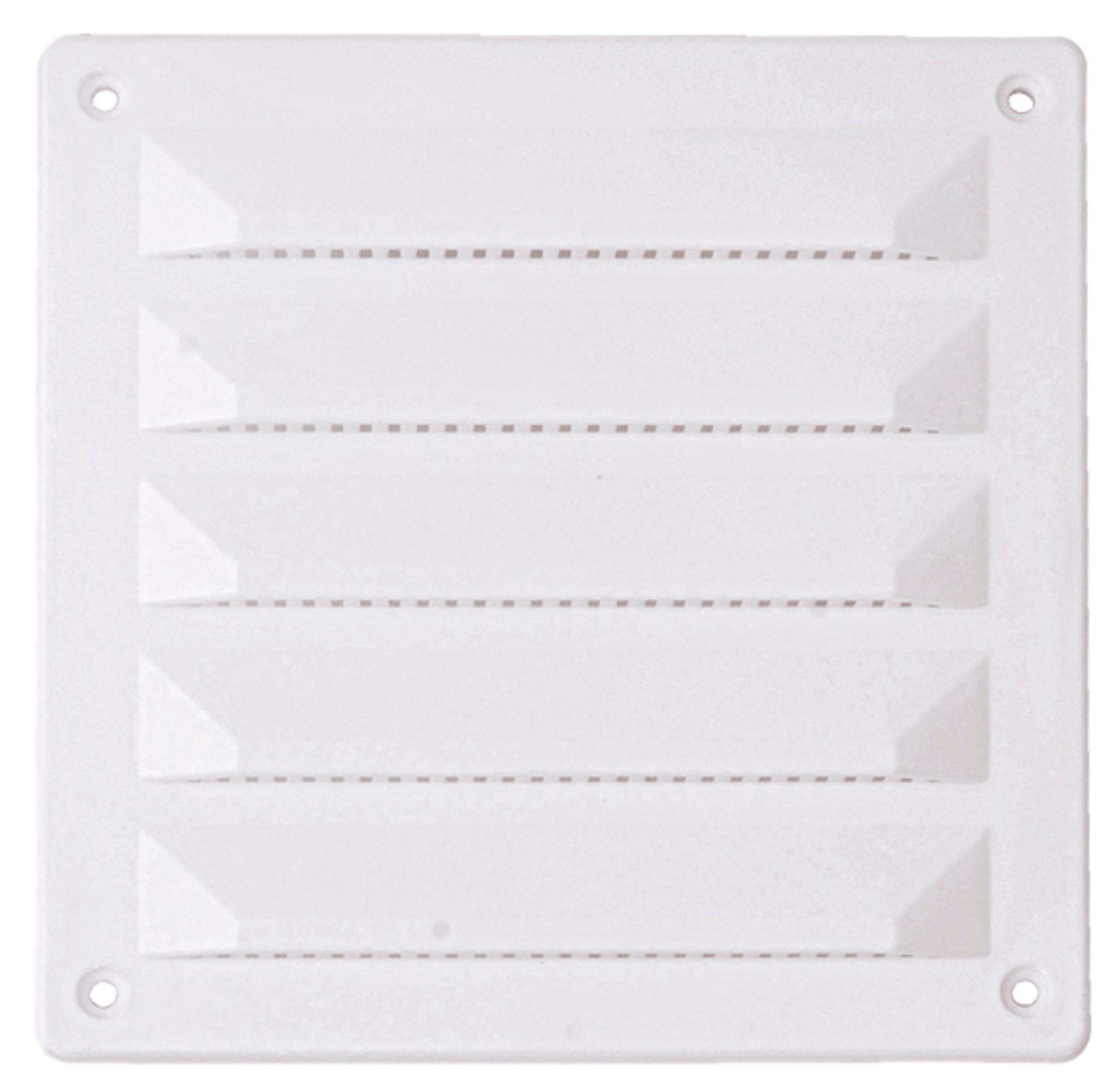 Grelha ventiladora PVC GV-PVC 120x120mm branca refª 009.0080 MACFER
