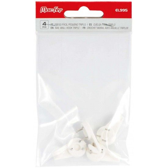 Prego f�cil pequeno mf EL995 triplo  ref� 009.0028 MACFER