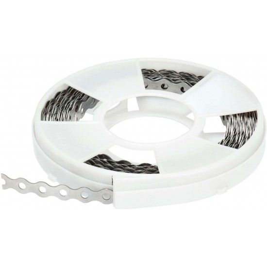 Fita ondulada perfurada inox AISI430 FOP-SS 12x0,8mm (10m) ref� 004.0005 MACFER