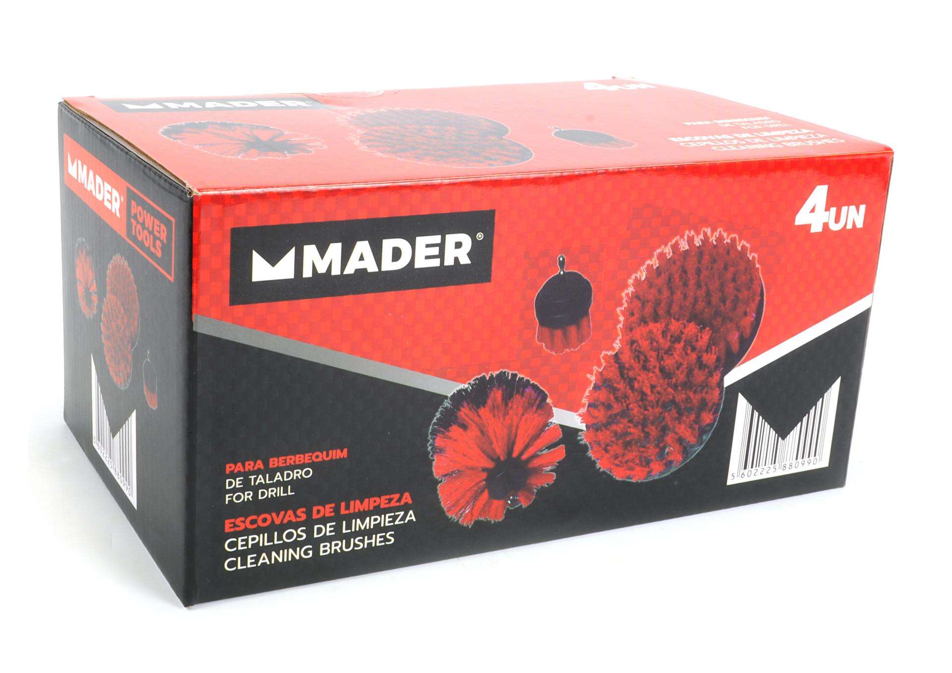 Escovas de Limpeza, para Berbequim, 4un refª 88099 MADER
