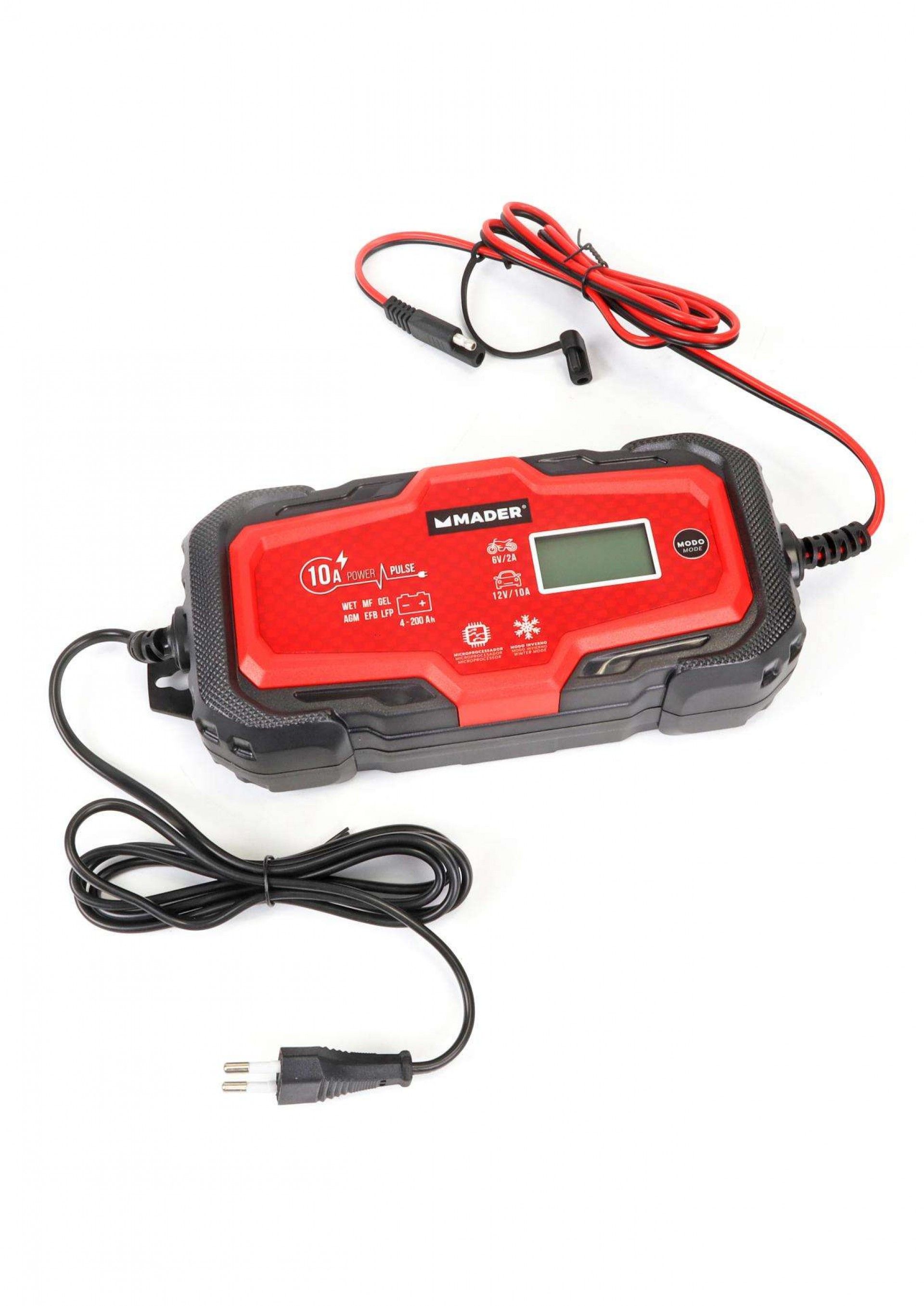 Carregador de Baterias, Inteligente, 10A, 6-12V refª 63669 MADER