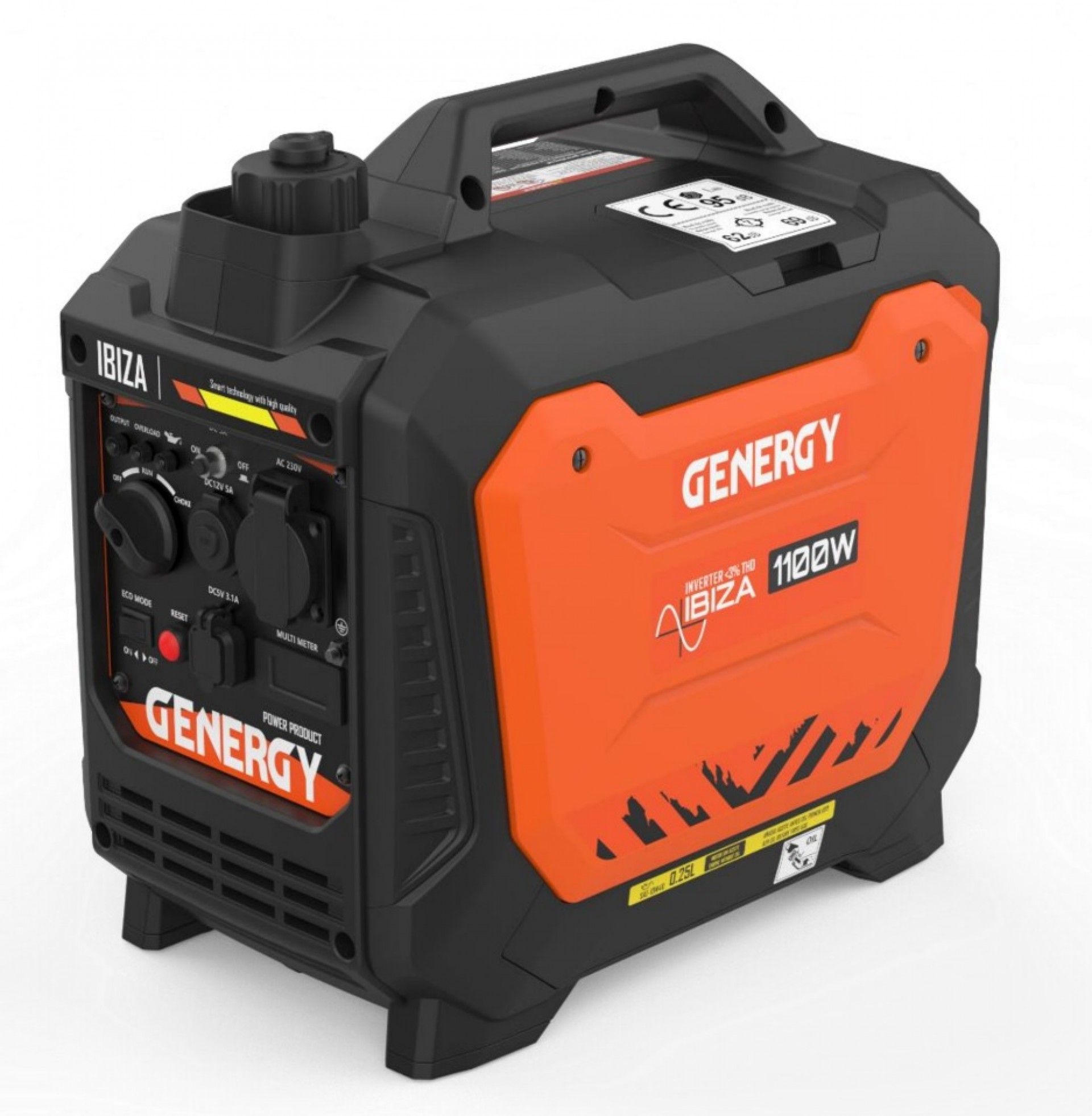 Gerador Inverter Silent Ibiza III 1100w refª 13000 GENERGY