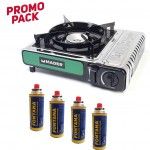 Fogareiro a G�s + 4 Botijas  220g ref� [69100_P6000] MADER