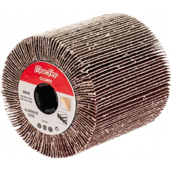 Rebolo lamelas lixa p/ madeira MacFer CLLM01 100x100 GR120 ref� 145.0055 Macfer
