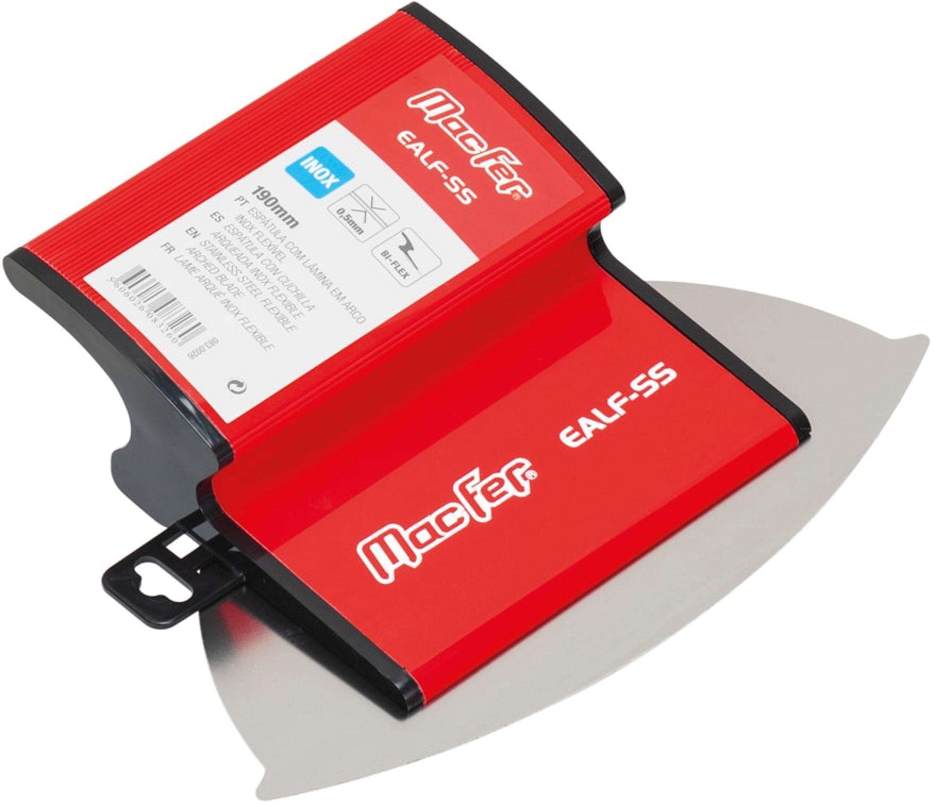 Espátula lâmina arco inox flex. MacFer EALF-SS 0,5x190mm refª 083.0026 Macfer