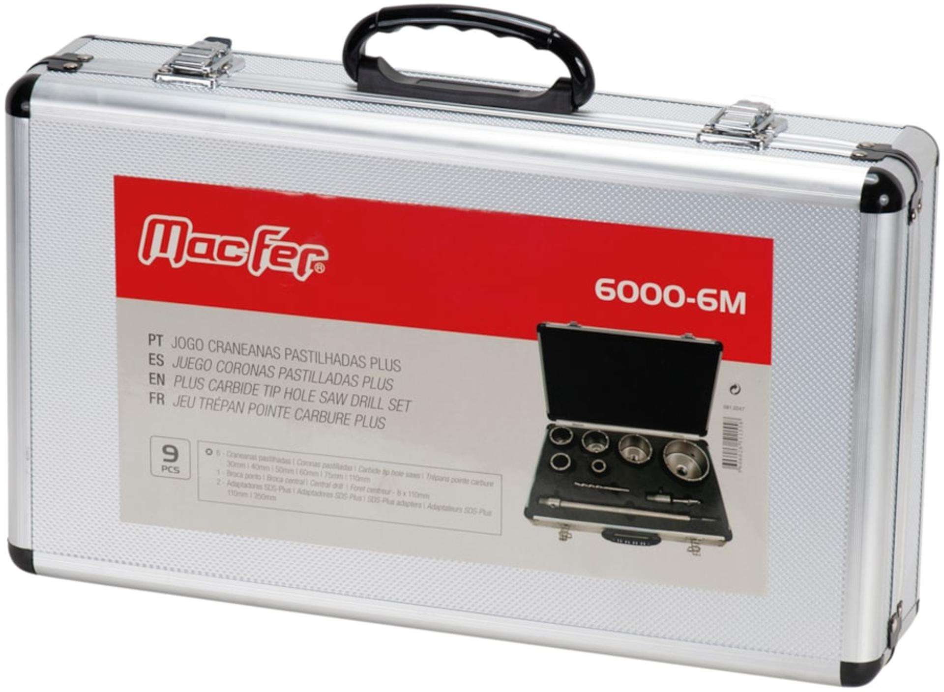 Jg. craneanas pastilhadas Plus MacFer 6000-6M 9pçs refª 091.0247 Macfer