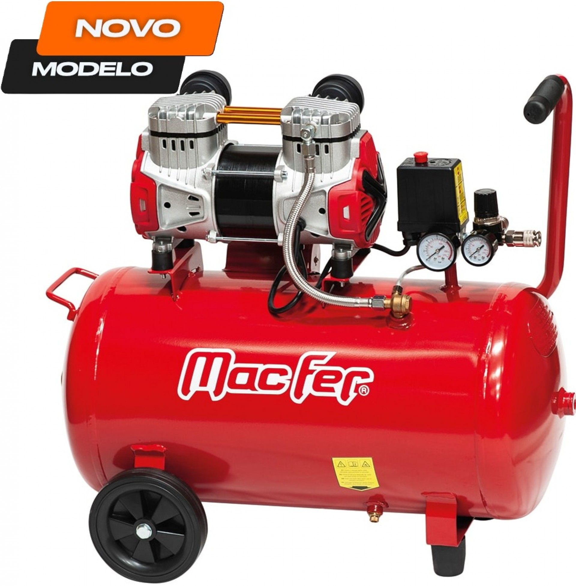 Compressor silencioso 50L 2Hp CA4405 refª 044.0005 Macfer