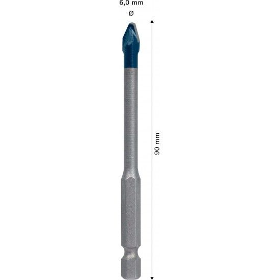 Broca EXPERT HEX-9 Hard Ceramic, 6 x 90mm refª 2608902307 BOSCH Broca EXPERT HEX-9 Hard Ceramic, 6 x 90mm refª 2608902307 BOSCH