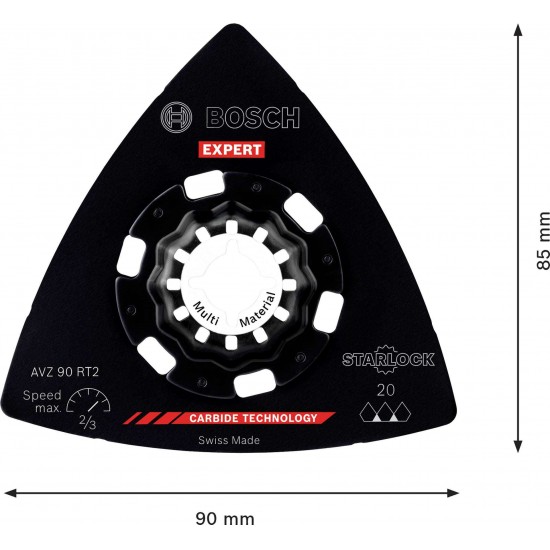Placa de lixar EXPERT AVZ 90 RT2, 90 mm refª 2608902061 BOSCH Placa de lixar EXPERT AVZ 90 RT2, 90 mm refª 2608902061 BOSCH