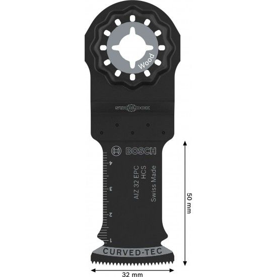 L�mina de corte para madeira AIZ 32 EPC, Starlock, 32 x 50 mm, 10 unid ref� 2608669249 BOSCH