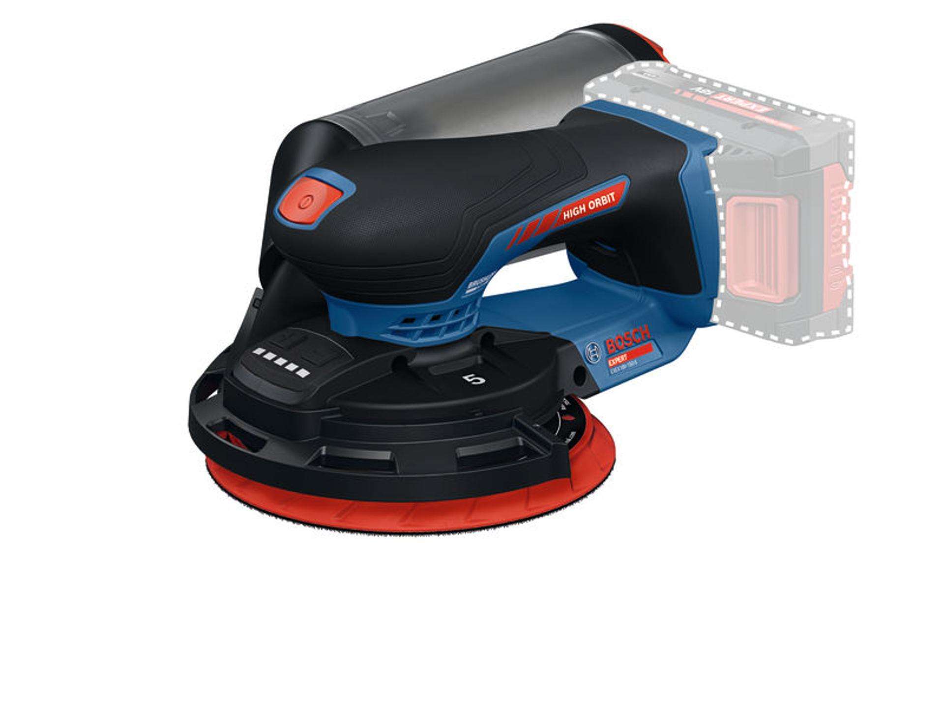 Lixadeira excêntrica sem fio EXEX18V-150-5 Professional refª 0601372901 BOSCH