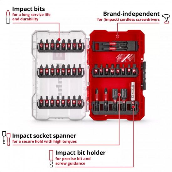 Jogo 39 Bits de impacto refª 49109210 Einhell Jogo 39 Bits de impacto refª 49109210 Einhell