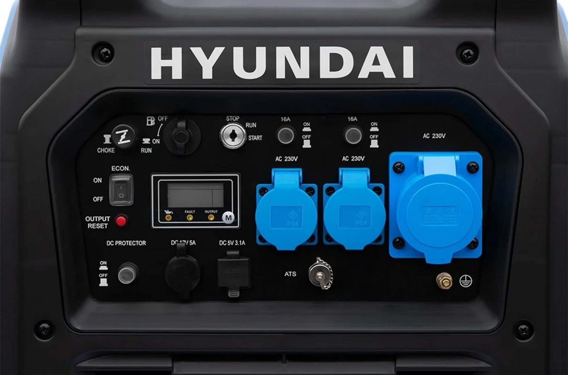 Gerador silencioso gasolina monofásico 6.5Kw refª HY6500SEi HYUNDAI