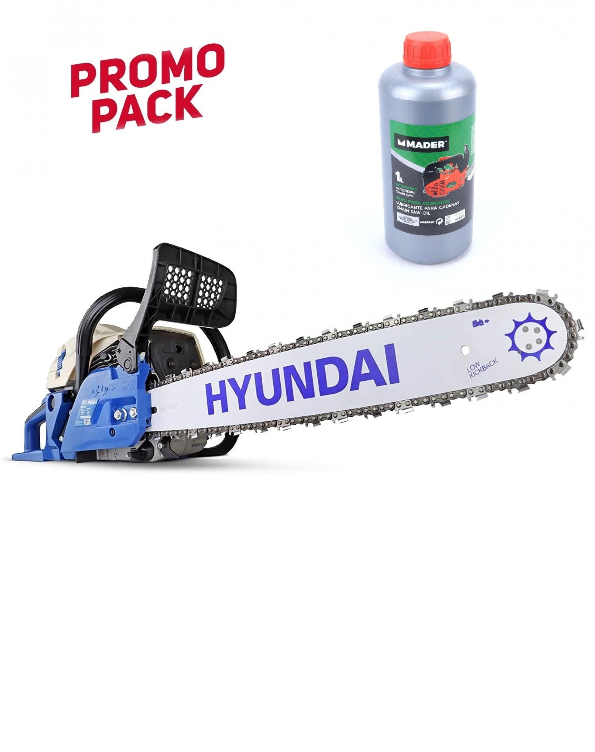 Motosserra 61.5cc 508mm (oferta de óleo corrente) refª HYC6220 HYUNDAI