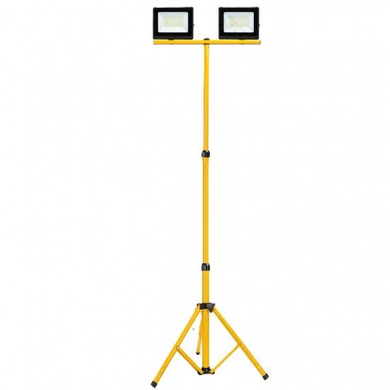 Projector led duplo 30w +30w c/tripé telescópico IP65 6500K 2700Lm Aigostar Projector led duplo 30w +30w c/tripé telescópico IP65 6500K 2700Lm Aigostar