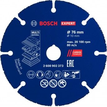 Disco abrasivo de carboneto EXPERT Multi Material, 76 x 10 mm refª 2608902373 BOSCH Disco abrasivo de carboneto EXPERT Multi Material, 76 x 10 mm refª 2608902373 BOSCH