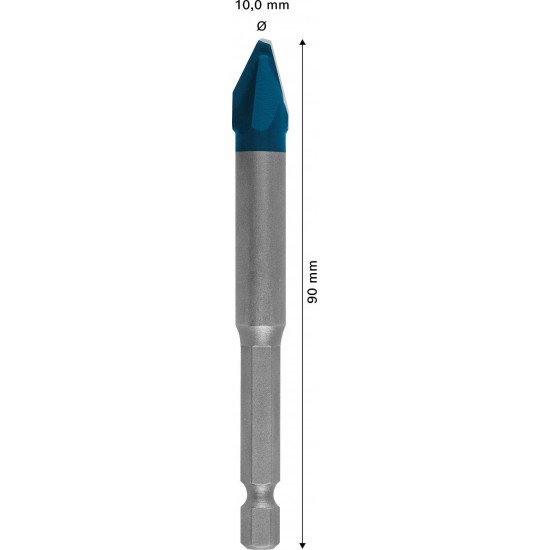 Broca EXPERT HEX-9 Hard Ceramic, 10 x 90mm ref� 2608902310 BOSCH