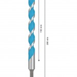 Broca EXPERT HEX-9 Multi Construction, 16 x 150 x 200 mm refª 2608902279 BOSCH Broca EXPERT HEX-9 Multi Construction, 16 x 150 x 200 mm refª 2608902279 BOSCH