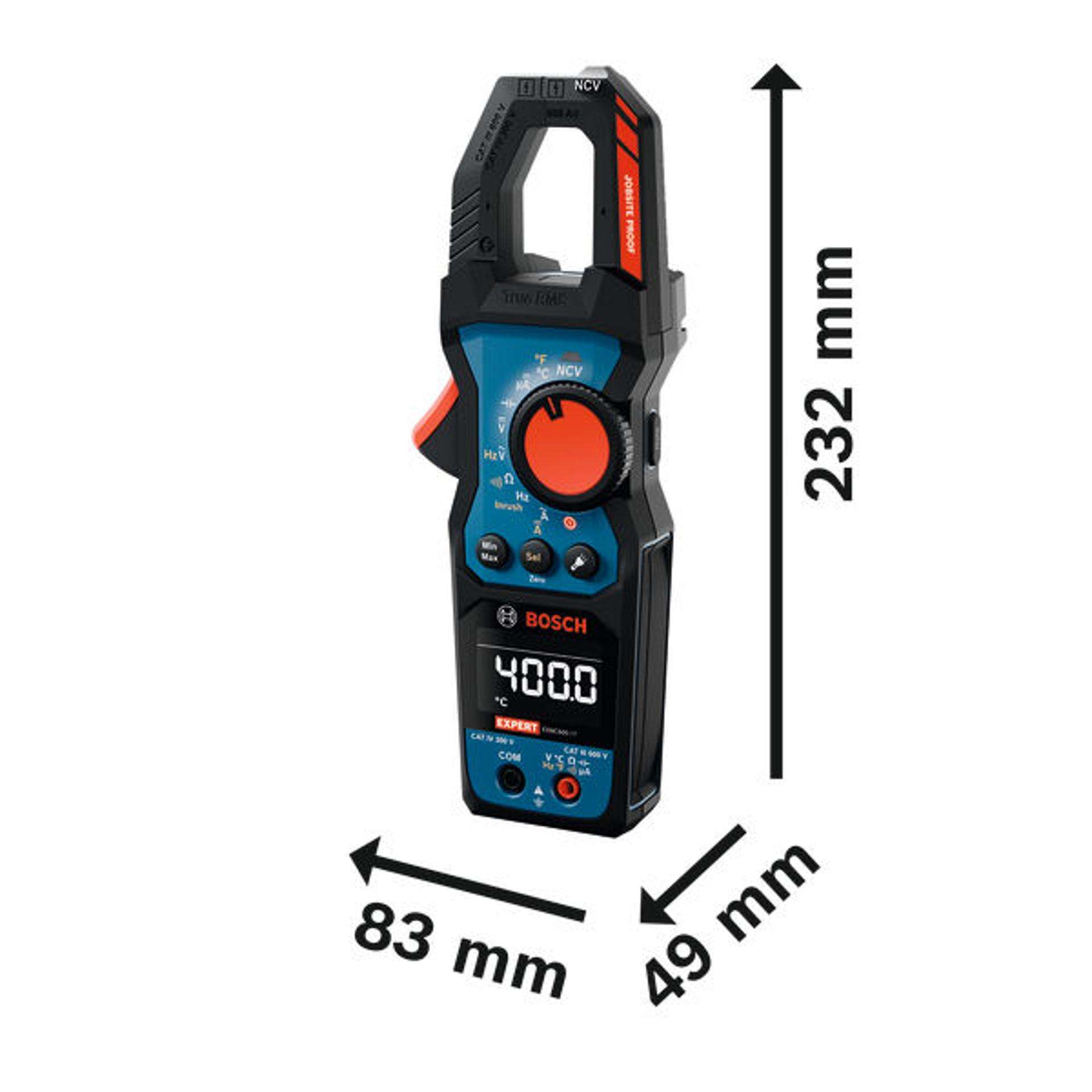 Pinça de medição da corrente EXMC600-17 Professional refª 0601077500 BOSCH