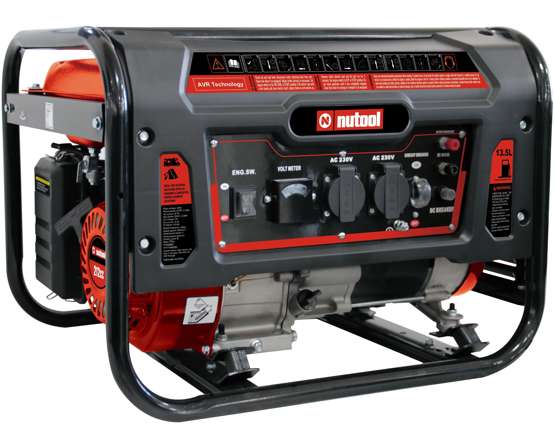 Gerador 2500w refª NG2500E NUTOOL