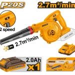 Soprador 20v + bat 2ah + ca ref� CABLI200181E Ingco