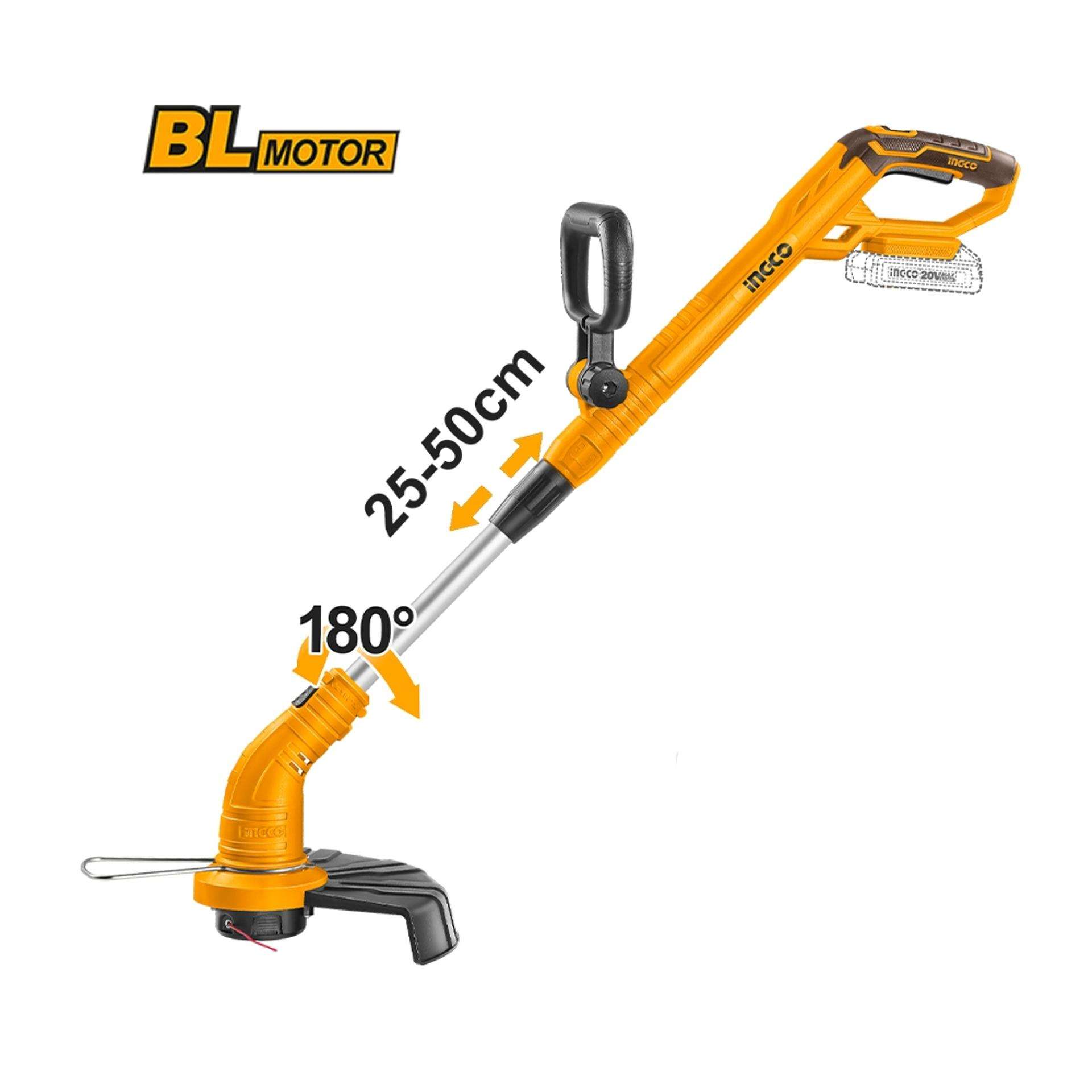 Aparador de relva 20v + bat 2a +ca refª CGTLI20301E Ingco