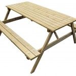 Mesa com Bancos, Jardim, 165x70cm ref� 31325 MADER