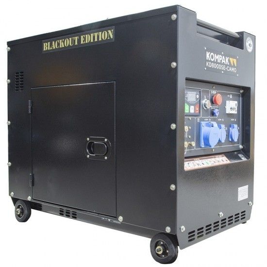 Gerador diesel silencioso monofásico 6.3Kw refª KD8000SE-CAMO Kompak Gerador diesel silencioso monofásico 6.3Kw refª KD8000SE-CAMO Kompak