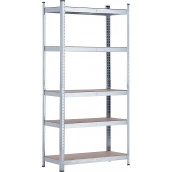 Estante Metal, 5 Prateleiras de MDF, 180cm refª 28715 MADER Estante Metal, 5 Prateleiras de MDF, 180cm refª 28715 MADER