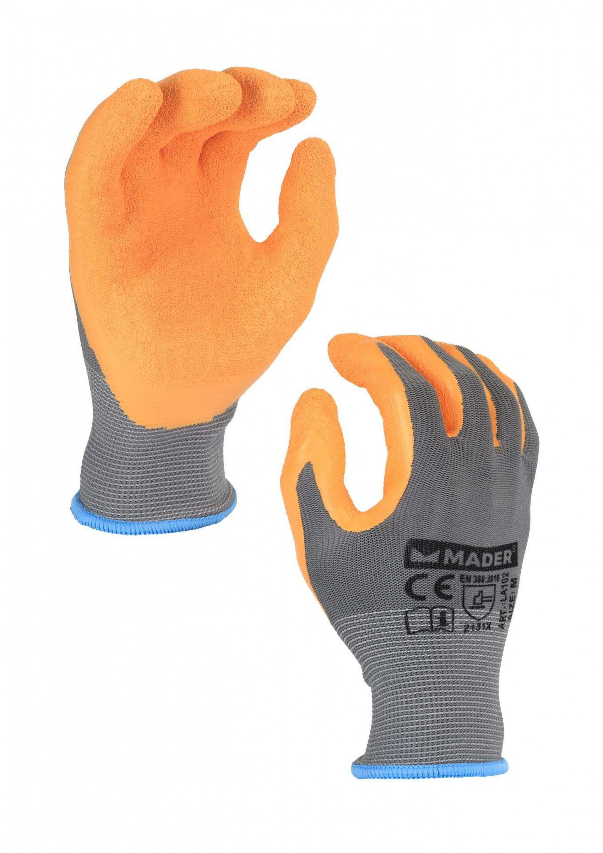 Luvas de Proteção, Polyester + Latex, M refª 96331 MADER