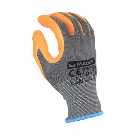 Luvas de Prote��o, Polyester + Latex, M ref� 96331 MADER