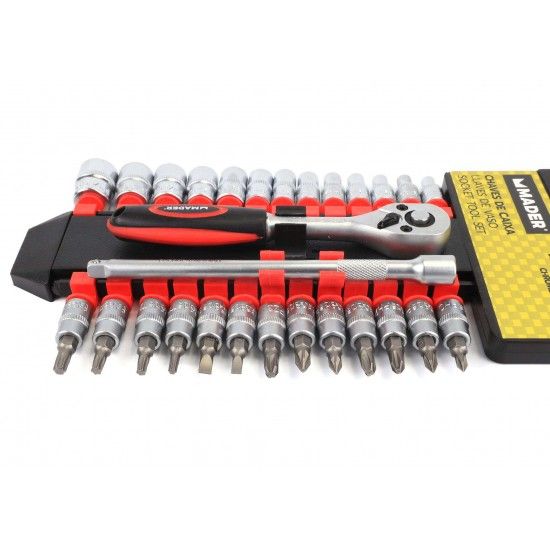 Mala ferramentas ¼ Chrome Vanadium 28pç refª 61179 MADER Mala ferramentas ¼ Chrome Vanadium 28pç refª 61179 MADER