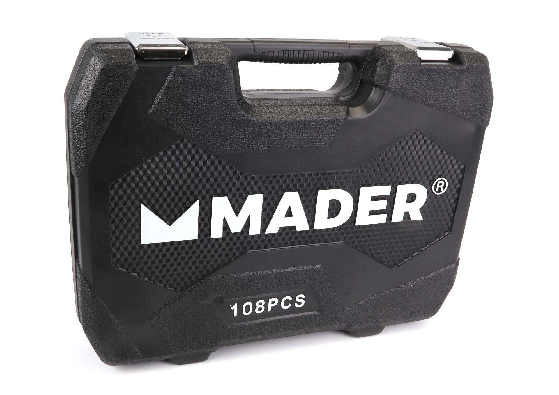 Mala ferramentas Chrome Vanadium 108pç refª 61174 MADER