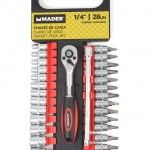 Mala ferramentas ¼ Chrome Vanadium 28pç refª 61179 MADER Mala ferramentas ¼ Chrome Vanadium 28pç refª 61179 MADER