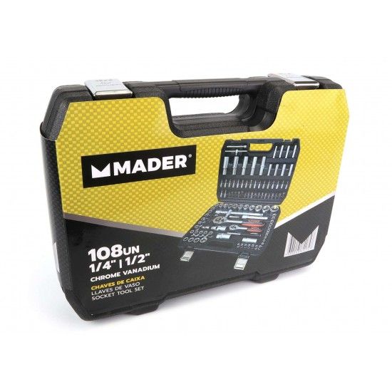 Mala ferramentas Chrome Vanadium 108pç refª 61174 MADER Mala ferramentas Chrome Vanadium 108pç refª 61174 MADER