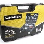 Mala ferramentas Chrome Vanadium 108pç refª 61174 MADER Mala ferramentas Chrome Vanadium 108pç refª 61174 MADER