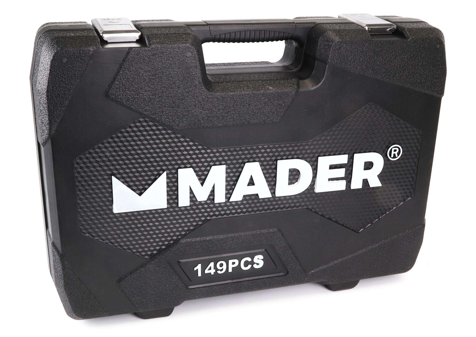 Mala ferramentas Chrome Vanadium 149pç refª 61172 MADER