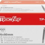 Bucha nylon TP-1 6x40mm cx 100pç refª 121.0025 MACFER Bucha nylon TP-1 6x40mm cx 100pç refª 121.0025 MACFER