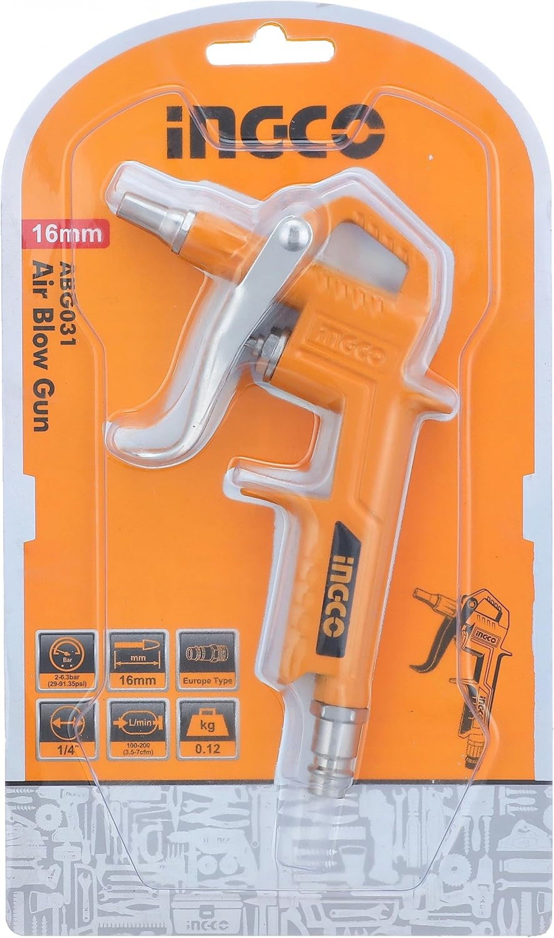 Pistola de ar 3mm (p) refª ABG031 IngCo