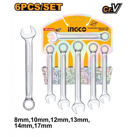 Conjunto misto 6 chaves boca luneta refª HKSPA1068 IngCo Conjunto misto 6 chaves boca luneta refª HKSPA1068 IngCo