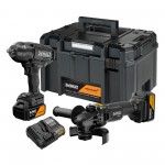 Chave impacto DCF99M + Rebarb DCG45M + 2 Bat 5.0Ah McLaren edition refª DCK2225MP2T-QW DEWALT Chave impacto DCF99M + Rebarb DCG45M + 2 Bat 5.0Ah McLaren edition refª DCK2225MP2T-QW DEWALT